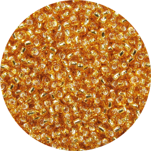 11-0 Silver Lined Topaz Brown ( Gold) Japanese Seed Bead