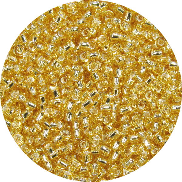 11-0 Silver Lined Light Topaz Brown (Light Gold) Japanese Seed Bead