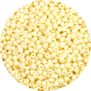 11/0 Frosted Opaque Ivory White Japanese Seed Bead F403