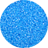 11/0 Frosted Transparent Iridescent Aqua Blue Japanese Seed Bead F260