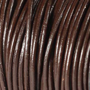 Leather Cord from India,  Brown, 25 yards