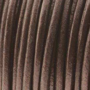 Leather Cord from India Metallic Tamba (Dark Brown), 25 yards