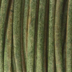 Leather Cord from India, Natural Olive, 25 yards