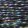 25mm, 1" Czech Twist Bugle Bead, Blue Iris