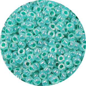 15/0 Ceylon Aqua Green Japanese Seed Bead 520A