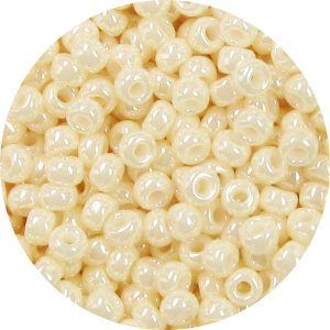 15/0 Ceylon Eggshell Off White Japanese Seed Bead 421A