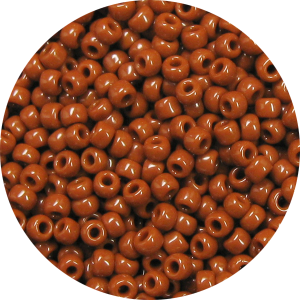 15/0 Opaque Brick Brown Japanese Seed Bead 409A
