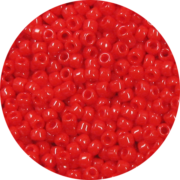 15/0 Opaque Red Japanese Seed Bead 408