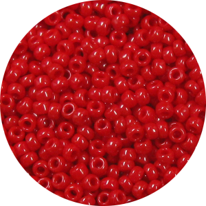 15/0 Opaque Dark Red Japanese Seed Bead 408A