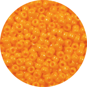 15/0 Opaque Orange Japanese Seed Bead 405