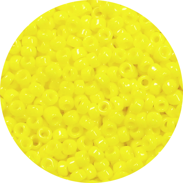 15/0 Opaque Yellow Japanese Seed Bead 404