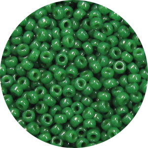 15/0 Opaque Dark Hunter Green Japanese Seed Bead *Dyed 411H