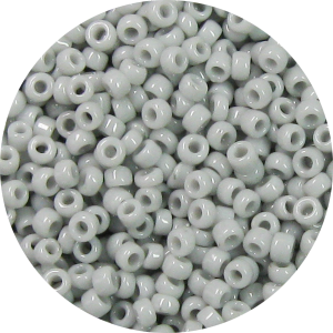 15/0 Opaque Light Gray Japanese Seed Bead 416A