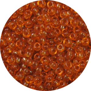 15/0 Transparent Topaz Brown Japanese Seed Bead 133