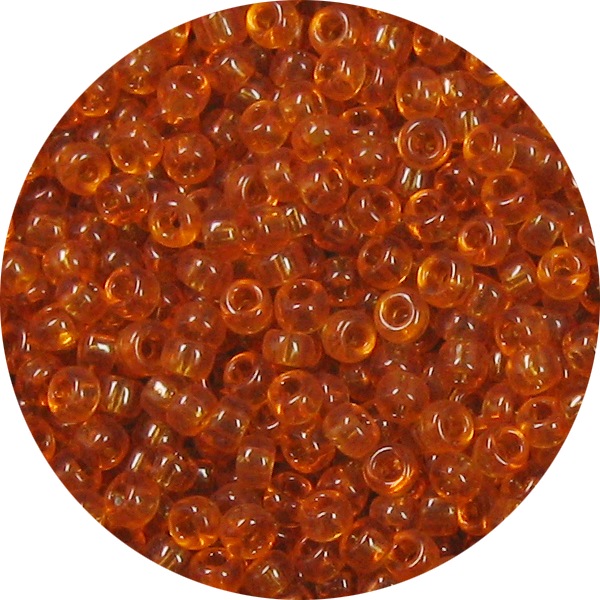 15/0 Transparent Topaz Brown Japanese Seed Bead 133
