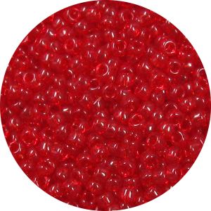 15/0 Transparent Ruby Red Japanese Seed Bead 141