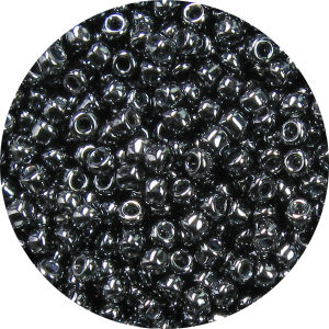 15/0 Japanese Seed Bead Gunmetal 451