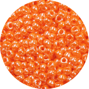 15/0 Japanese Seed Bead Opaque Luster Orange 423