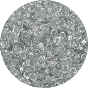 15/0 Japanese Seed Bead Shimmer Lined Light Grey 721