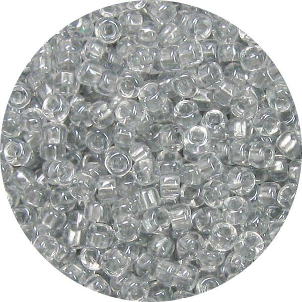 15/0 Japanese Seed Bead Shimmer Lined Light Grey 721