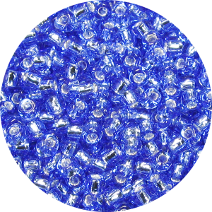 15/0 Japanese Seed Bead Silver Lined Light Sapphire Blue 19