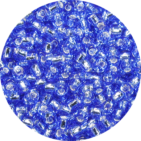 15/0 Japanese Seed Bead Silver Lined Light Sapphire Blue 19