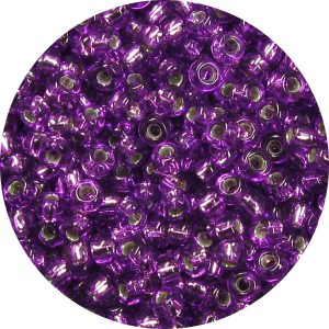 15/0 Japanese Seed Bead Silver Lined Bright Violet *Dyed 26