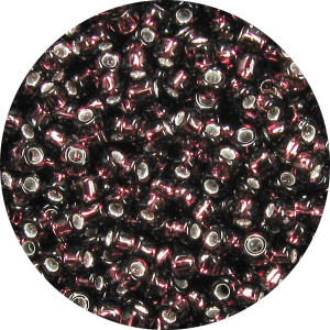 115/0 Japanese Seed Bead Silver Lined Dark Amethyst Purple 13