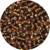 15/0 Japanese Seed Bead Silver Lined Dark Topaz Brown, Dark Gold 5