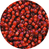 15/0 Japanese Seed Bead, Pink Lined Dark Topaz 373A