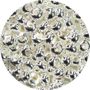 15/0 Genuine Metal Japanese Seed Bead, Silver Plate