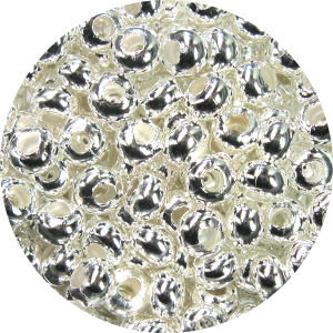 15/0 Genuine Metal Japanese Seed Bead, Silver Plate 
