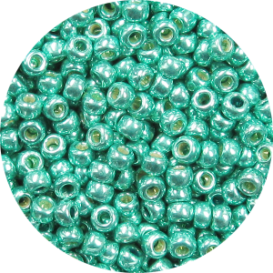 15/0 Japanese Seed Bead Permanent Metallic Teal Green P474