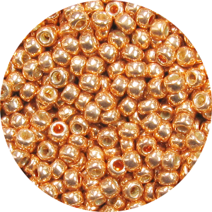 15/0 Japanese Seed Bead Permanent Metallic Copper P481