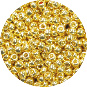 15/0 Japanese Seed Bead Permanent Metallic Gold P471