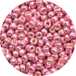15/0 Japanese Seed Bead Permanent Metallic Pink P476