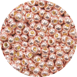 15/0 Japanese Seed Bead Metallic Light Pink Japanese Seed Bead P476