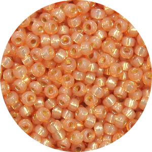 15/0 Japanese Seed Bead Gilt (Gold) Lined Waxy Burnt Orange 553