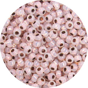 15/0 Japanese Seed Bead Genuine Copper Lined Waxy White 465D