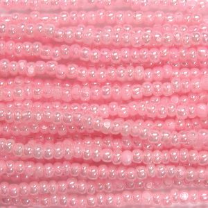 13/0 Czech Charlotte Cut Seed Bead, Ceylon Pink