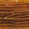11/0 Czech Charlotte/True Cut Seed Bead, Transparent Dark Topaz