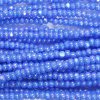 Czech Charlotte Cut Seed Bead, Opaque Sapphire Blue AB