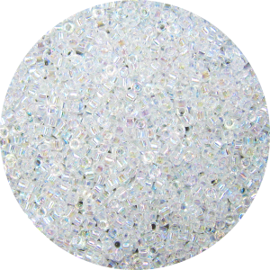 DB0051 - 11/0 Miyuki Delica Beads, Transparent Crystal AB