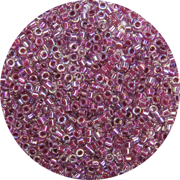 DB0056 - 11/0 Miyuki Delica Beads, Cabernet Lined Crystal AB*