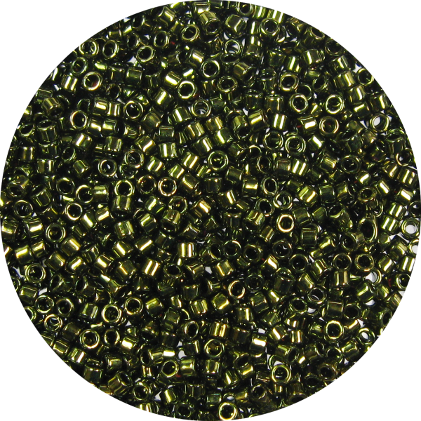 DB0011 - 11/0 Miyuki Delica Beads, Metallic Khaki Green