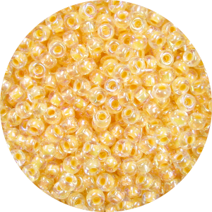 15/0 Japanese Seed Bead Sunflower Lined Crystal AB 282