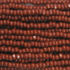 8/0 Czech Charlotte/True Cut Seed Bead, Opaque Brown