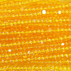 13/0 Czech Charlotte Cut Seed Bead, Transparent Sun Luster