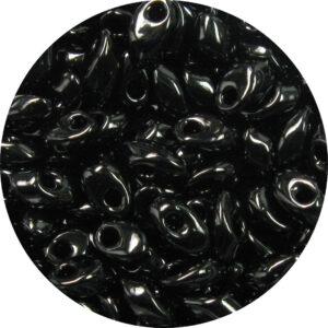 4x7mm Magatama, Opaque Black