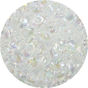 4X7mm Miyuki Magatama Beads Crystal AB 250